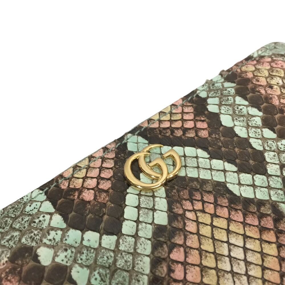 Gucci Double GG Python Zip Around Wallet Leather - image 10